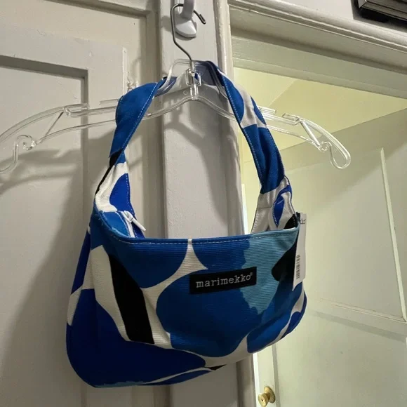 Marimekko blue poppies shoulder bag NWT - Picture 16 of 16